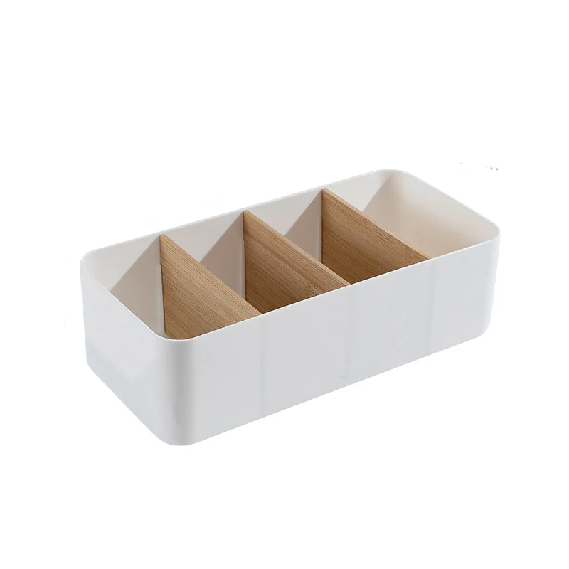4-Compartment Divider Box, Portable Storage Box, Multifunctional, Stackable, Modern Solution for Schools, Offices, and Desktops view 4