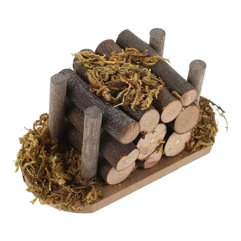 Doll Furniture Miniature Firewood Playset Miniature Kitchen Accessories Vintage Doll House Furniture For Miniature Scene