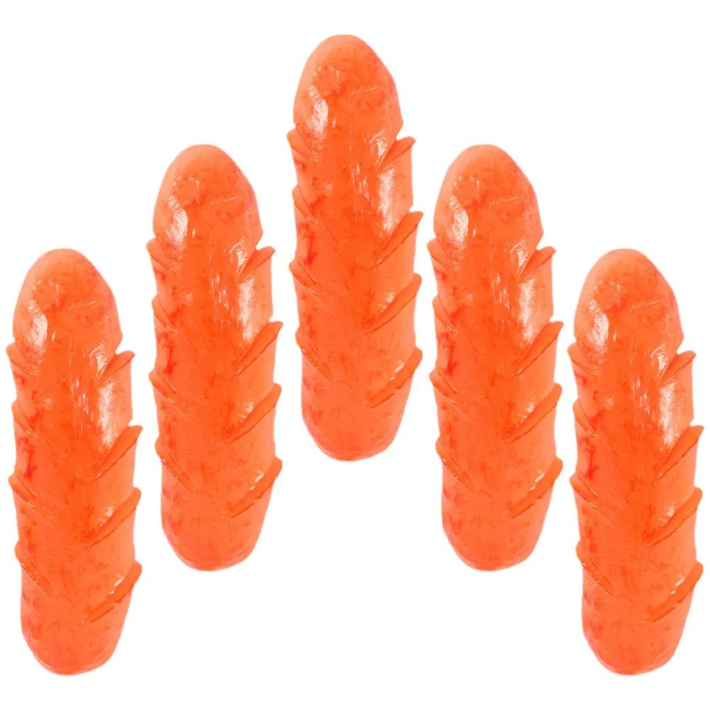 

5pcs Hot Dog Model Fake Food Decoration PVC Artificial Sausage Prop for Restaurant Display Kitchen Decor Photo Studio Party
