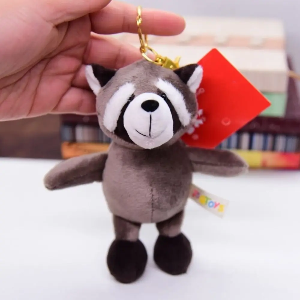 Stuffed Animal Animal Keychain Wolf Hippopotamus Jungle Brother Forest Animal Pendant Tiger Giraffe 13cm Elephant Lion Keyring