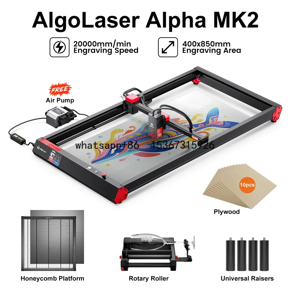 

aLaser Powerful Table 40*85cm Woodworkings Laser Engaving Cutting Machine DIY Tools CNC Engraver Cutter Jewelry Metal Printer