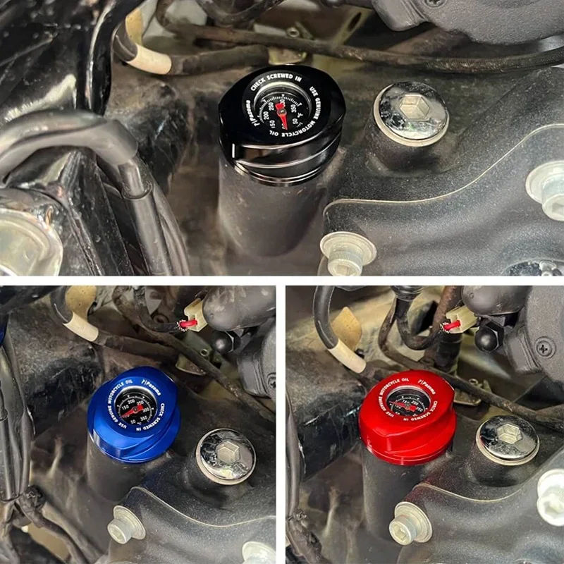 ก้านวัดระดับน้ำมันพร้อมมาตรวัดอุณหภูมิสำหรับรถมอเตอร์ไซค์ทัวริ่งโร้ดไกลด์/สตรีทไกลด์และอิเล็คตร้าไกลด์ ปี 2017-2024 อุปกรณ์เสริมสำหรับรถมอเตอร์ไซค์