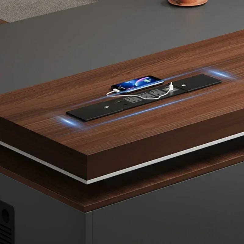 مكتب المؤتمرات مكتب الدراسة طاولات مكتبية مكتب الحد الأدنى منظم مؤتمر متعدد الوظائف استقبال أثاث منزلي Biurko #4