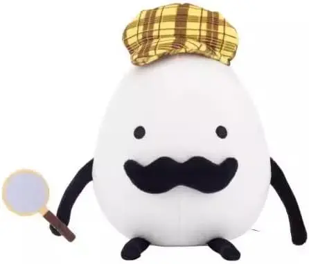 Detective Egg Plush, Secret Staycation Detective Egg Plush, Fun Egg Plush Toy, Detective Egg Plush in Hat