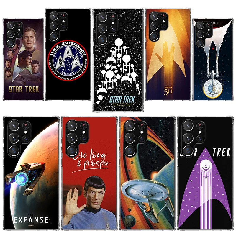 Star Movie T-Trek Phone Case for Samsung Galaxy S25 S24 Ultra S23 S22 S20 FE S10 Plus S9 + Lite Soft Print Cover Coque