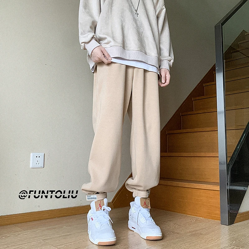 

Подростковые утепленные повседневные брюки на флисовой подкладке с манжетами на липучке, спортивные штаны для мальчиков на весну-осень