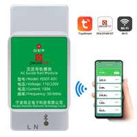 Tuya Smart AC Single Phase Din Rail WIFI Power Meter Energy Wattmeter Electric Consumption Meter Volt Ammeter 110V 220V 50/60Hz