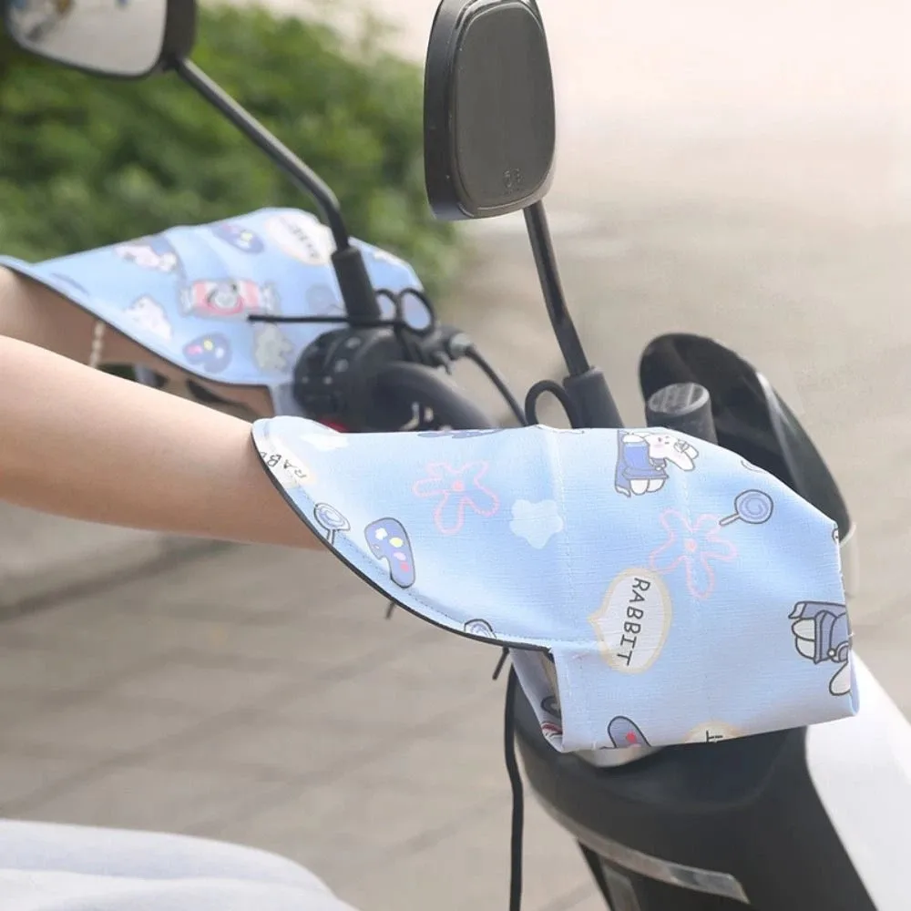 

Breathable Motorcycle Handlebar Gloves Sun Protection Waterproof Electric Vehicle Grip Muffs UV Protection Universal