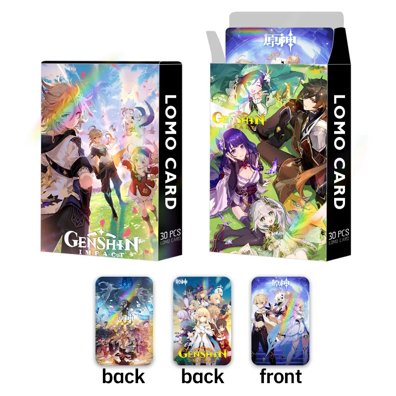 30PCS Anime Genshin Impact Photocard Lomo Card Photo Cards For Fans Collection Postcards Children's Toys Gift