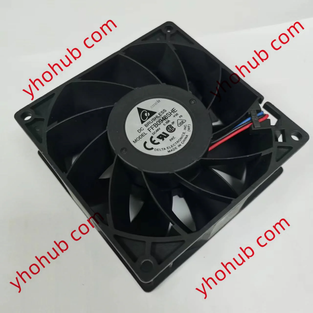 

Delta Electronics FFB0948SHE F00 DC 48V 0.30A 90x90x38mm 3-Wire Server Cooling Fan