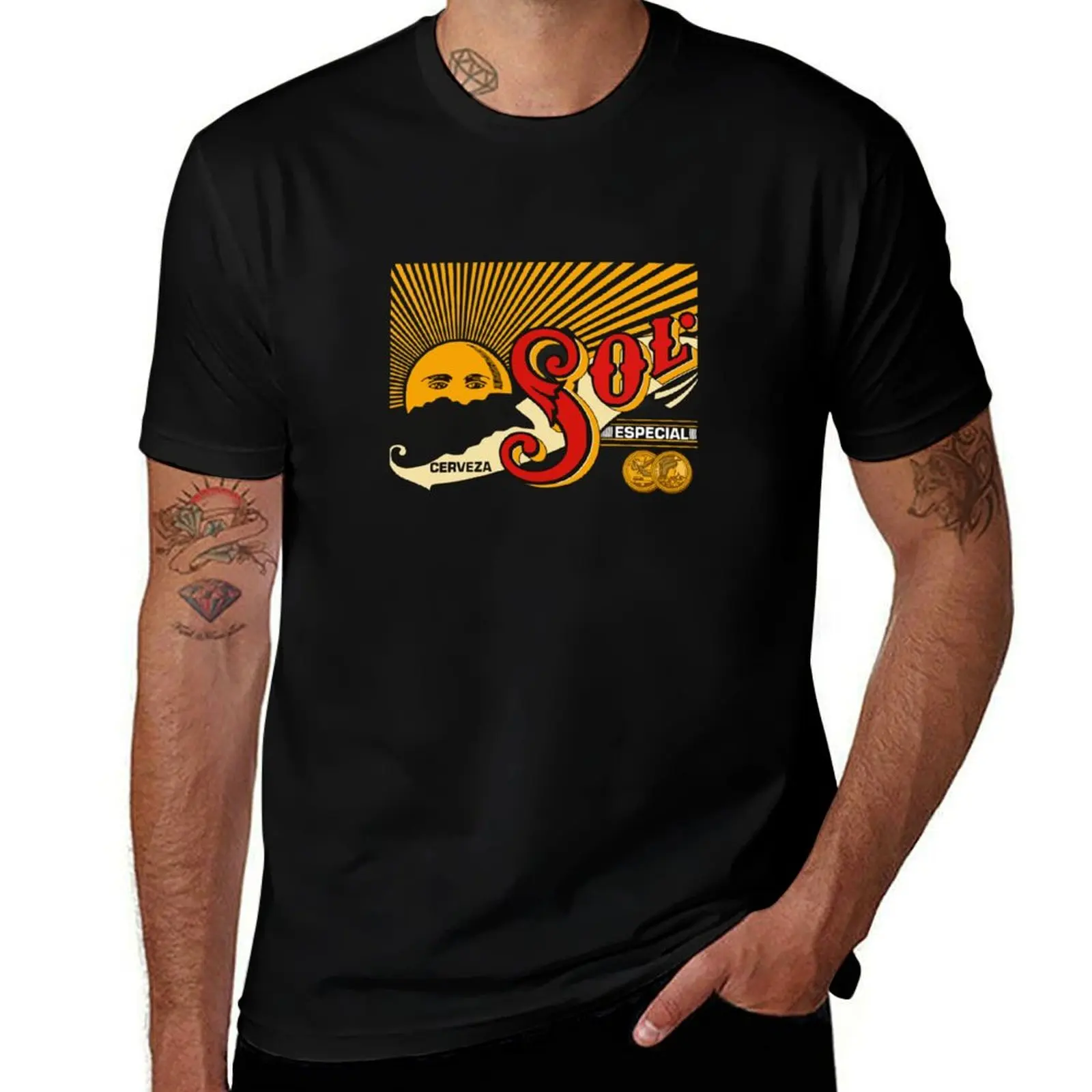 

CERVEZA SOL 12 T-Shirt rapper graphic tees Aesthetic clothing Anime t-shirt Louboutins funny t shirts men