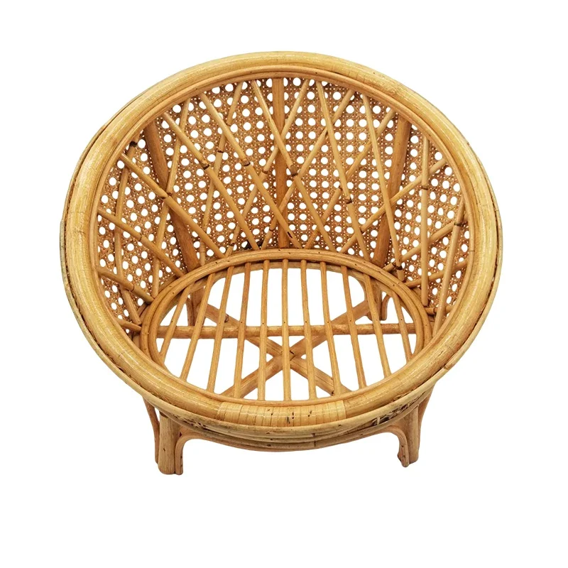 Newborn Photography Props Sofa Baby Rattan Bed Chair Hand-woven Crib Furniture Studio Photo Pose Photo Studio Photo Accessories