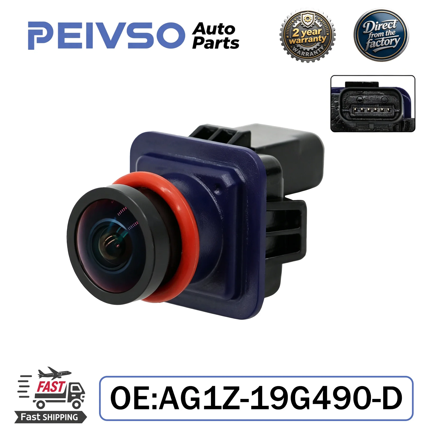PEIVSO NEW High Quality AG1Z-19G490-D Rear View Backup Camera Parking for Ford Taurus Limited SEL SE 2010-2012