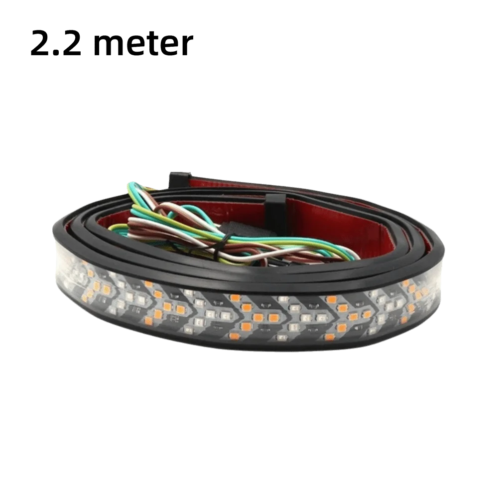 LED Strip Tailgate Light Bar 12-24V Waterproof Design Turn Signal Lamp Sequential Flowing Warning Light Feature