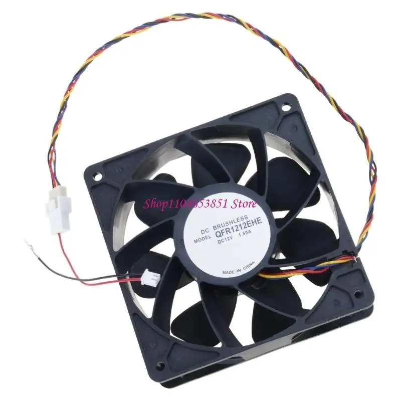 12038 Cooling Fan 120x38mm 12V 1.5A 197.2CFM Brushless Double Bearing 4000RPM for Computer Case Server Workstation Cabinet