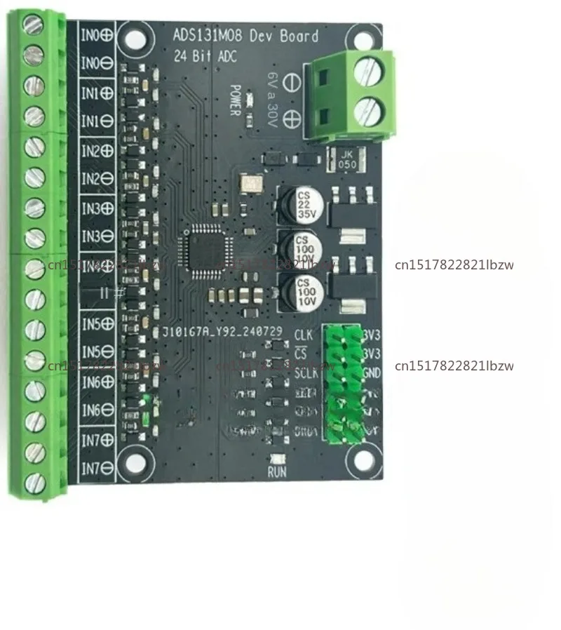ADS131M08 module 24-bit high-precision ADC module, 8-channel differential input