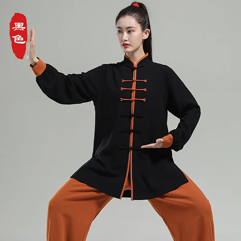 

Autumn/Winter Thickened Tai Chi Suit, New Unisex Long Sleeve Performance Set, Chinese Style Martial Arts Practice Uniform
