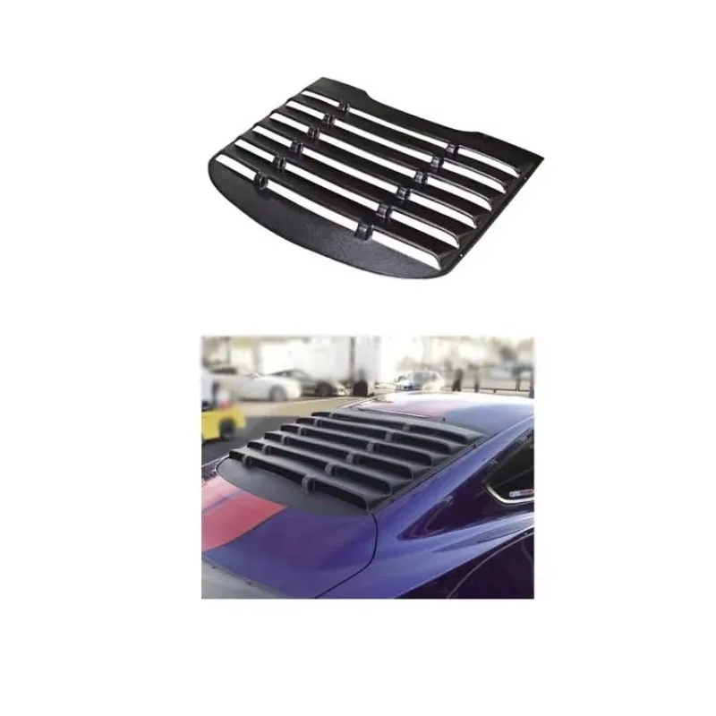 

Racing Rear Blinds Heat Resistant Gloss Black Rear Window Blinds Ventilation Cover Body Kit for Fords Mustang GT