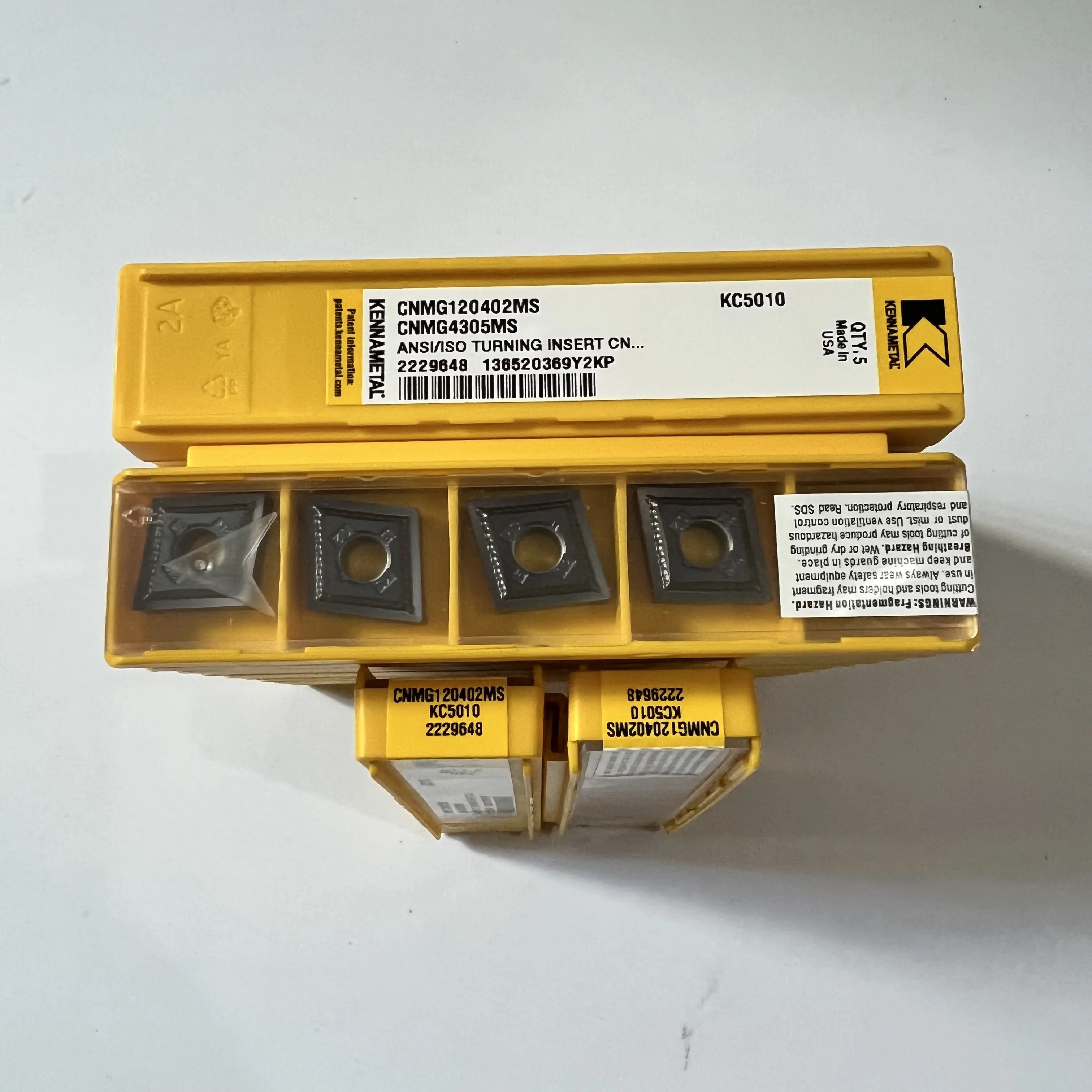 

Hard alloy cutting blades CNMG120402MS KC5010