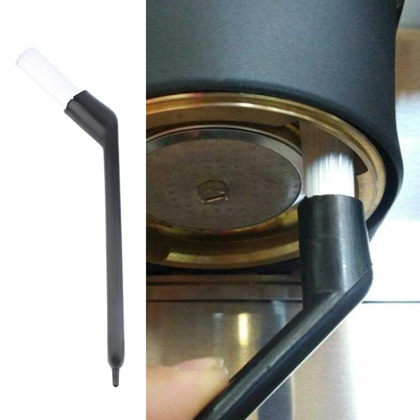 Coffee Brush Espresso Coffee Machine Cleaning Brush Machine Coffee Grime Cleaning Brush Plastic Handle Cleaner Tool