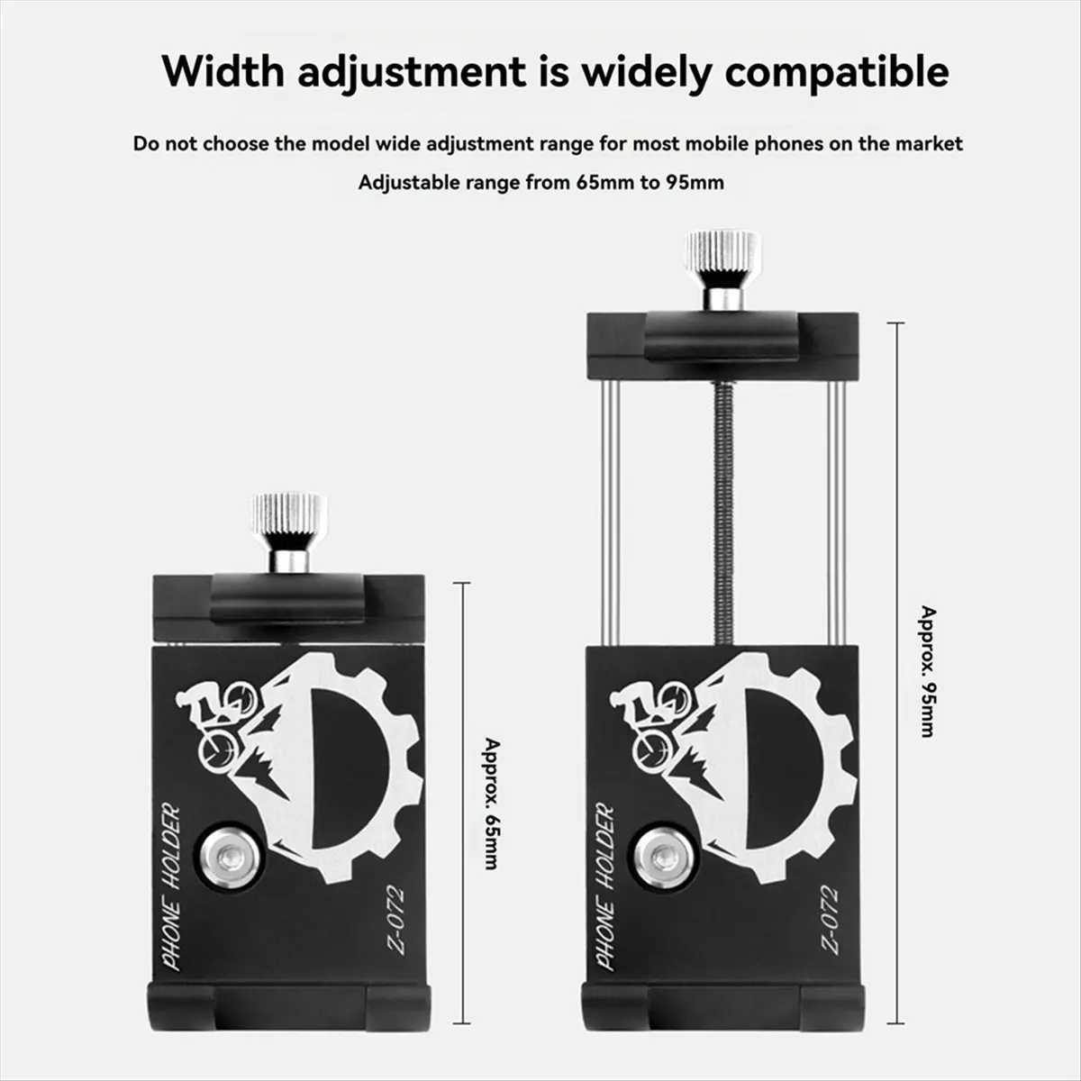 Carefree- Bike Phone Holder Cycling Fixed Bracket Bicycle Scooter Mountain Bike Bracket for Cycling Mountain Off Road Red