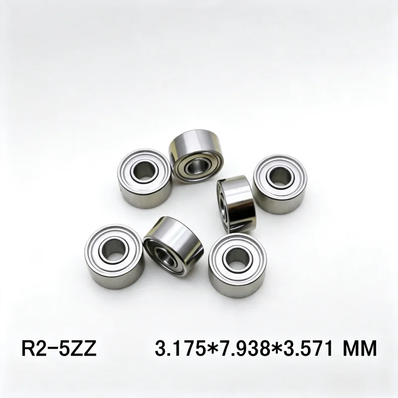 100Pcs R2‑5ZZ Inch Miniature Ball Bearing 3.175x7.938x3.571mm RI-518ZZ Double Shielded Ball Bearings For RC Model Small Motor