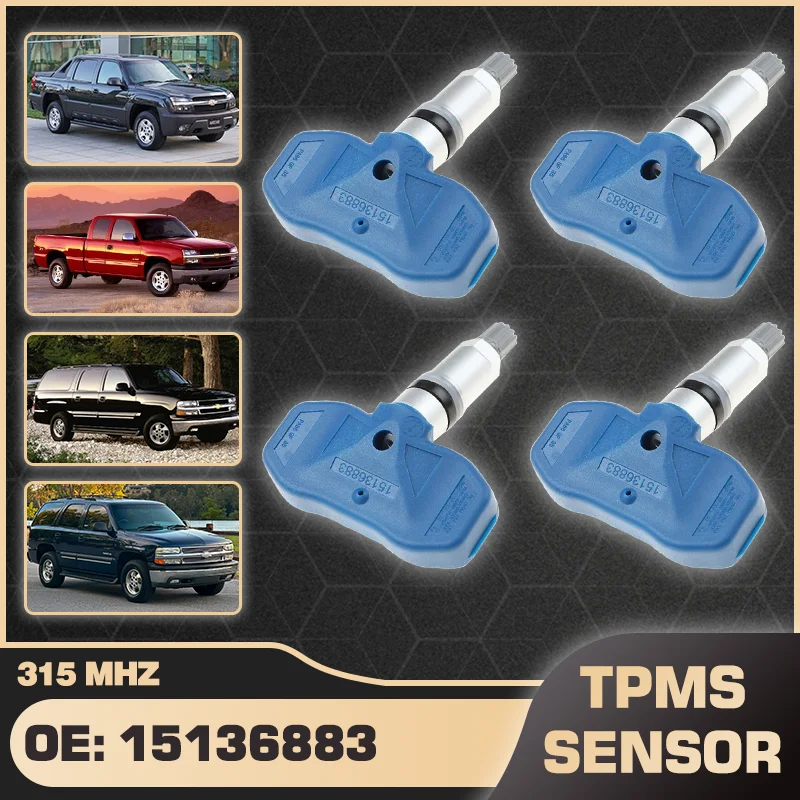 

315 MHz TPMS Tire Pressure Monitor Sensor For Chevy Avalanche Silverado Suburban Tahoe 1999 2000 2001 2002 2003 2004 15136883