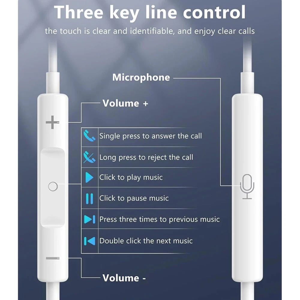 الأصلي سماعات لابل آيفون 17 16 15 برو ماكس 14 13 12 11 USB-C البرق 3.5 مللي متر السلكية سماعة X 6 7 8 ملحقات الهاتف