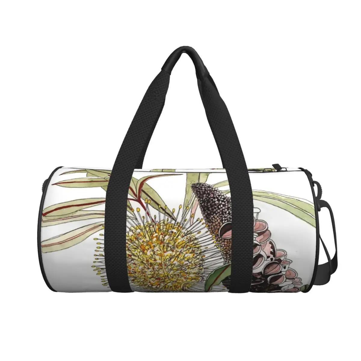 

Banksia Flower Pod Australian Flora Yellow Large Duffle Gym Bag Multi-Functional Duffle Travel Bags Handbags Fitness bag