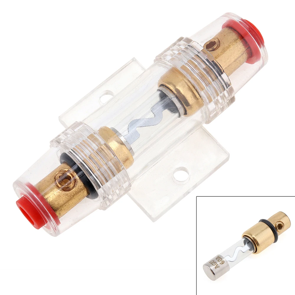 30-100A DC 12V  Car Audio Refit Fuse Holder Gauge Car Stereo Audio Circuit Breaker Inline Fuse for Cars Vehicle Automobiles