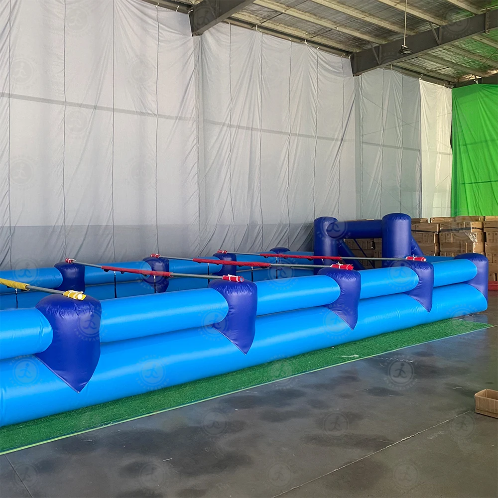 Attrezzatura per tornei di biliardino umano gonfiabile personalizzabile a prezzo di fabbrica per eventi aziendali