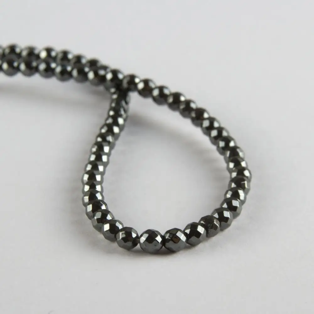 4 mm Bevel Hematite Stone