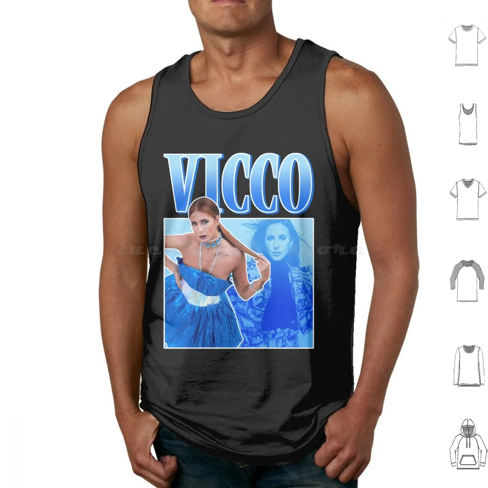 Vicco Nonchentera Benidorm Fest Song Contest 2023 Tank Tops Print Cotton Vicco Vicco Nocturna Nocturnal Benidorm Benidorm