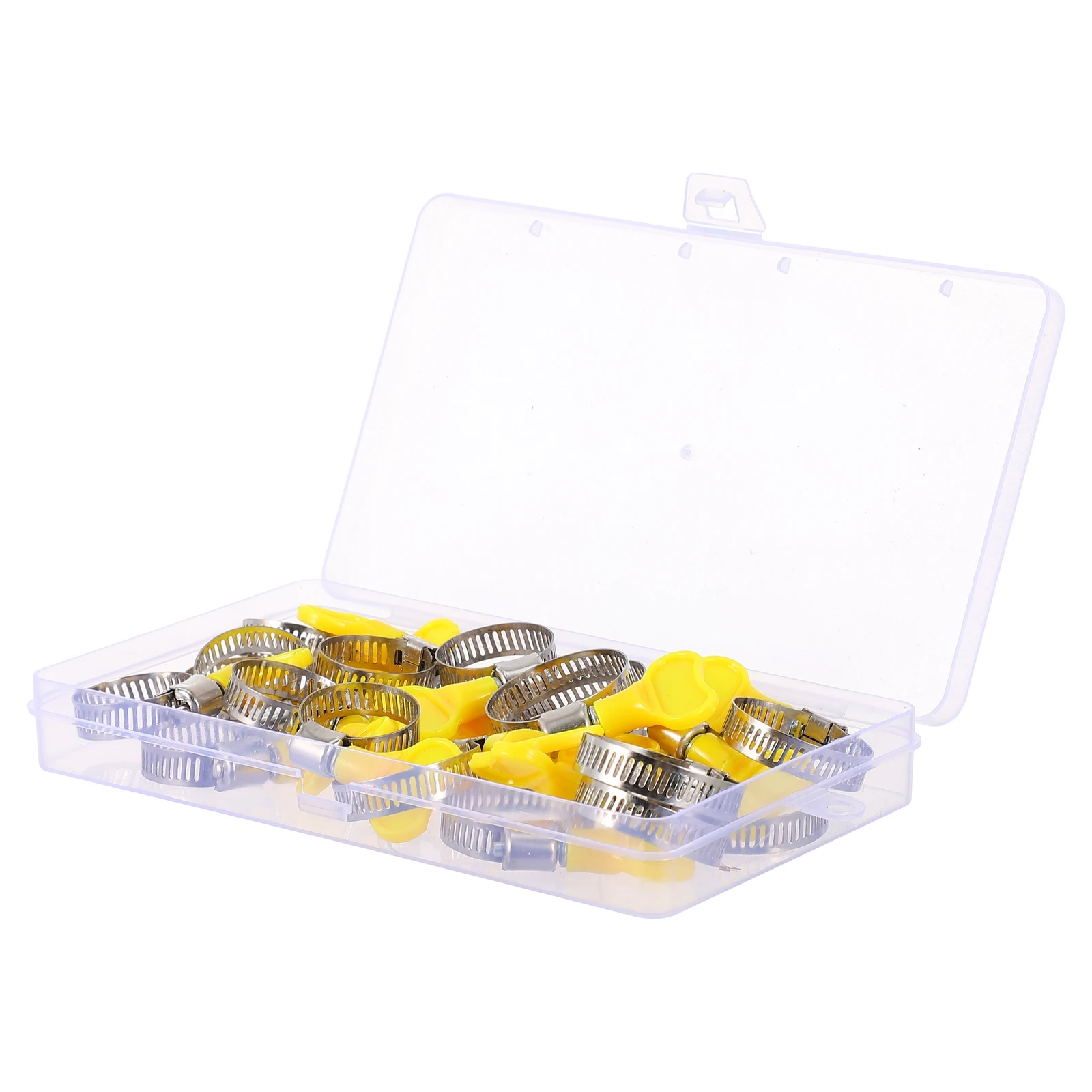 

20pcs Key Type Hose Clamps Adjustable Stainless Steel Clamps Water Hose Ducting Connection Automotive Industrial