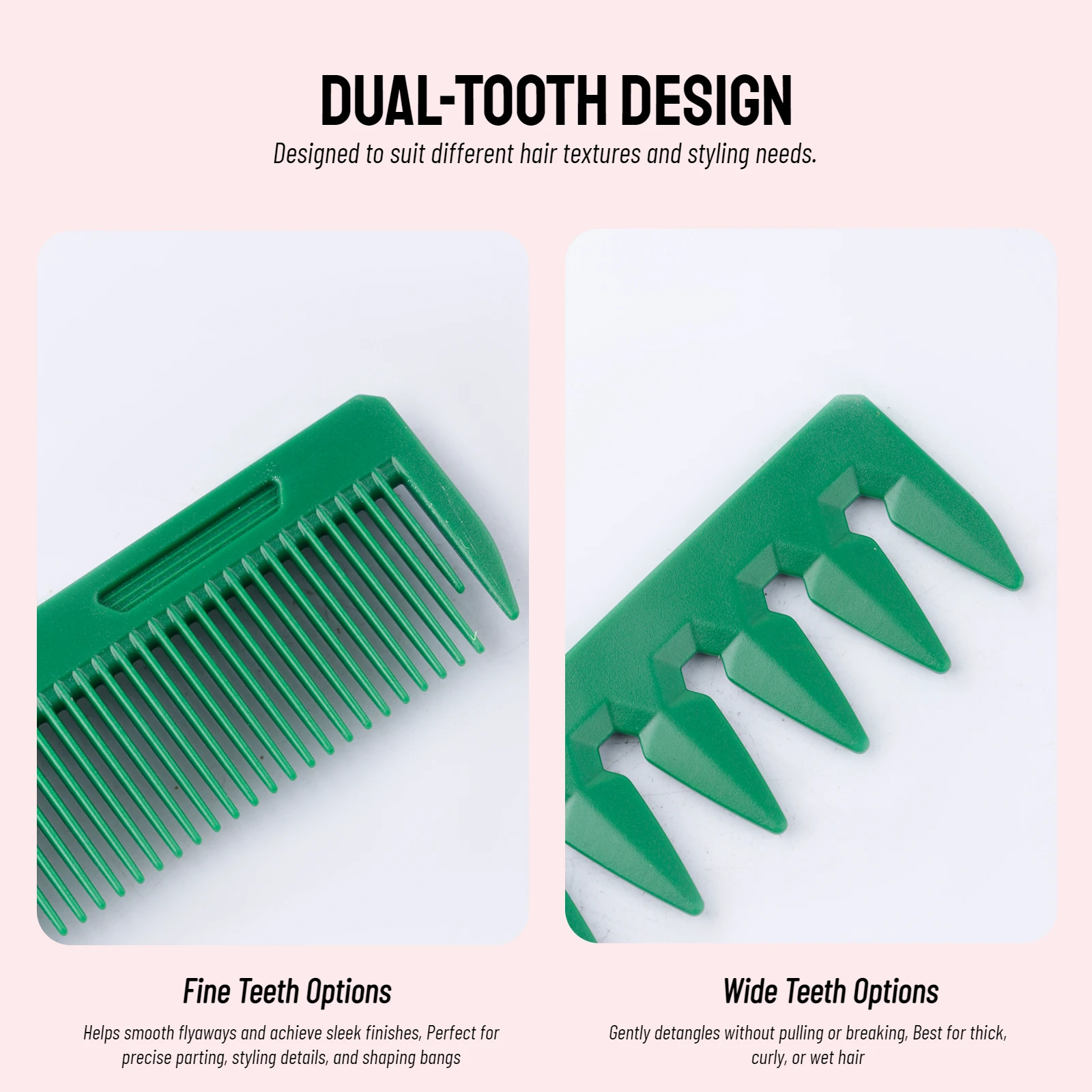 Portable Folding Hair Comb Plastic 2/3 In1 Multifunctional Fine Wide Tooth Daily Curly Hairdressing Comb Travel Pocket Mini Comb