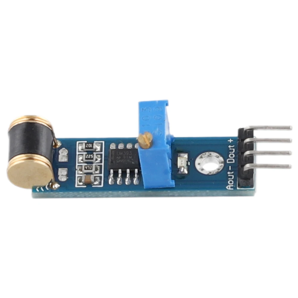 مستشعر خرج تناظري ، حساسية ، وحدة مستشعر مجس اهتزازي قابلة للتعديل ، تيار مستمر 5 فولت ، 4Pin للكشف عن الاهتزاز ،