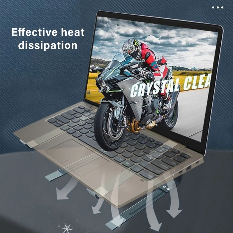 Laptop Desk Stand Adjustable Laptop Stand Metal Laptop Holder Stand Ergonomic Computer Holder Laptop Risers Computer