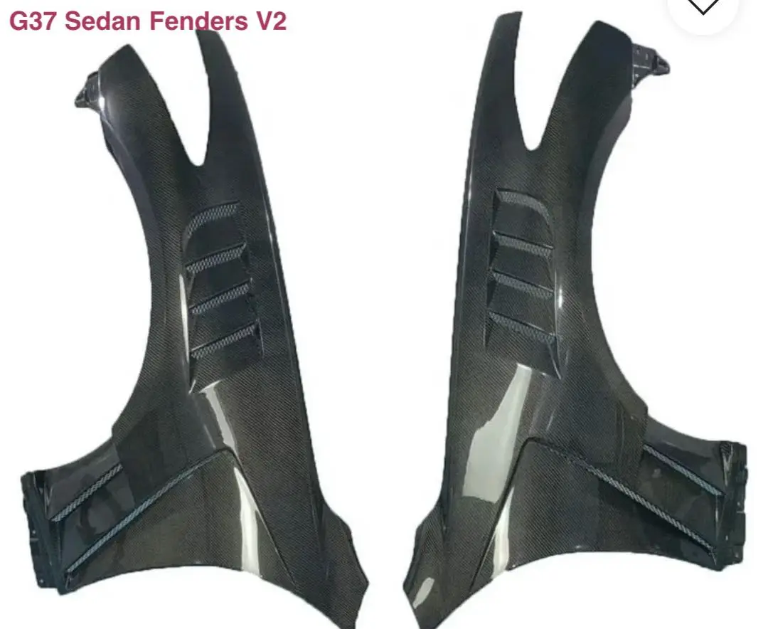Крылья из углеродного волокна MRD для Infiniti G37 Sedan 2008-2013 Q60 2015-2015, крылья из настоящего углеродного волокна, сотовые