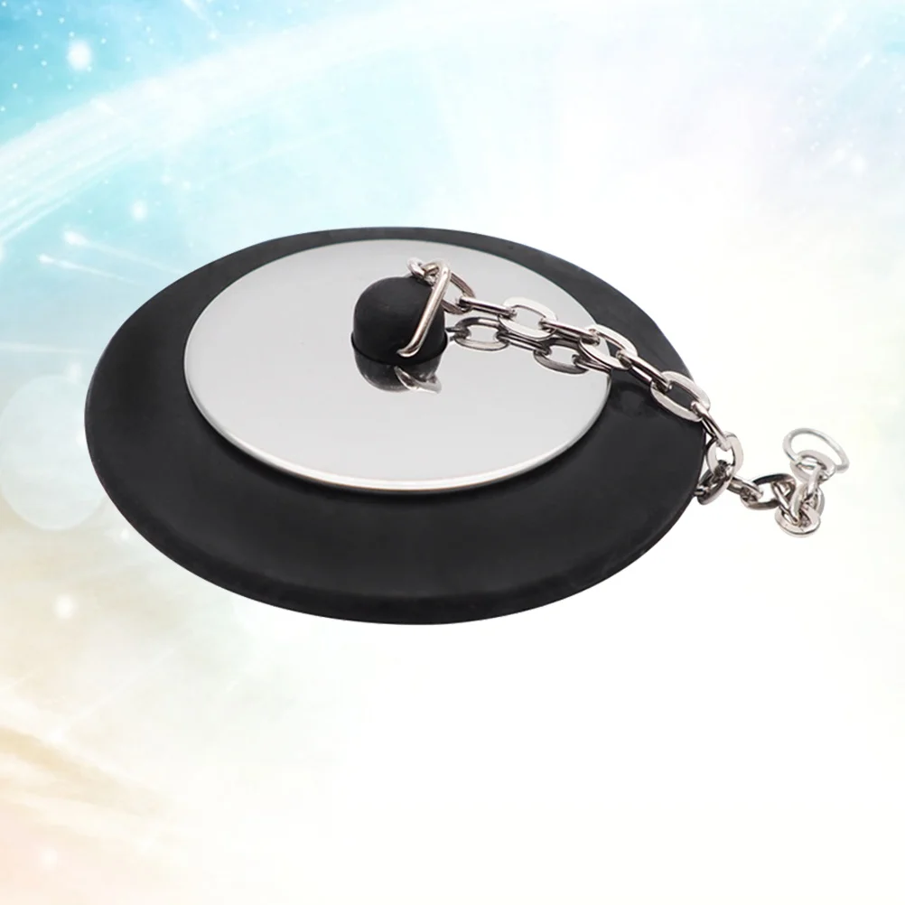 

Premium Rubber Bathtub Drain Stopper Strong Adsorption Flat Cover Sealed Easy Clean For Bathroom Kitchen Laundry Home Hotel Use