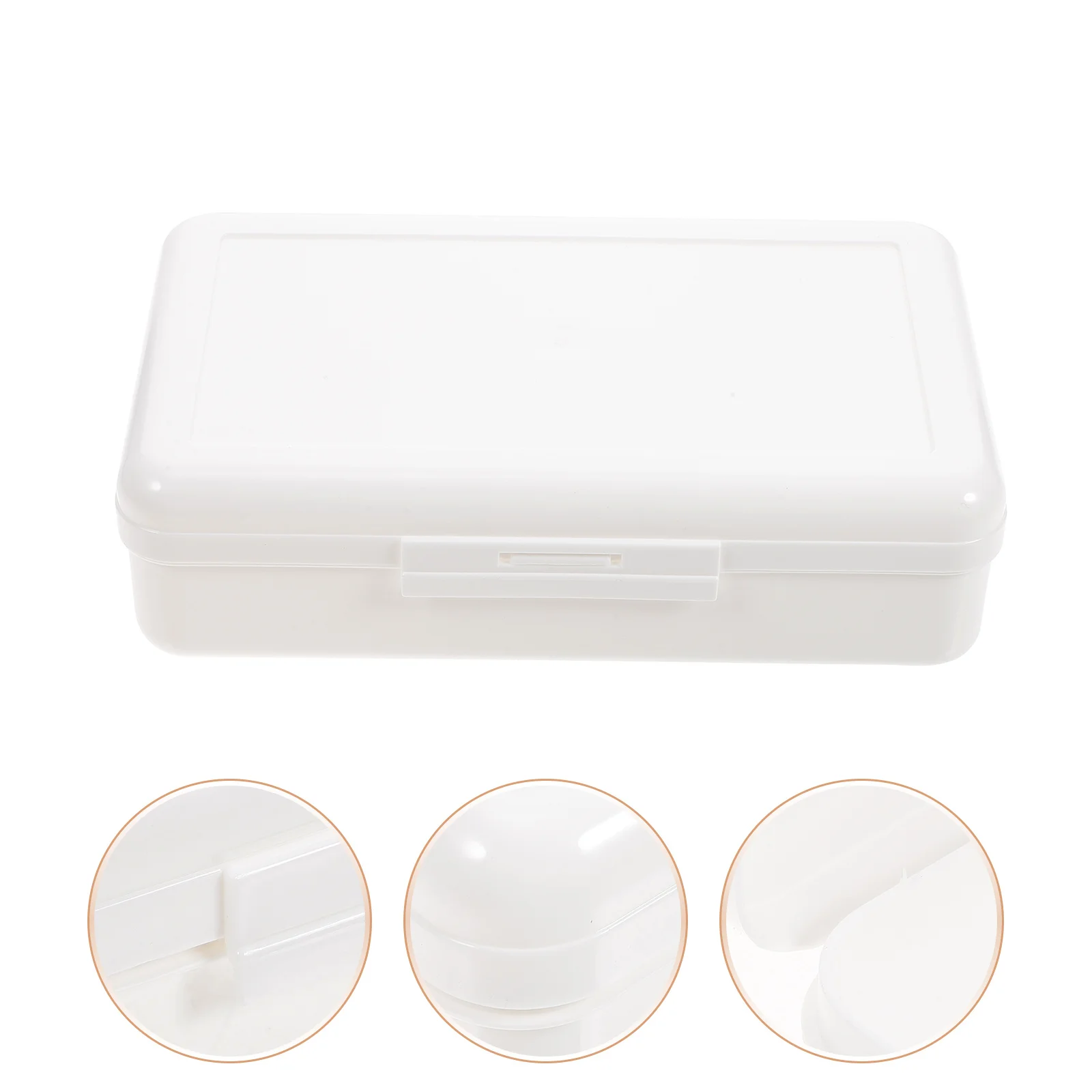 

1Pcs Large Capacity Plastic Pencil Case Strong Durable Pen Holder for School Stationery Storage Stationery Box Pencil Case