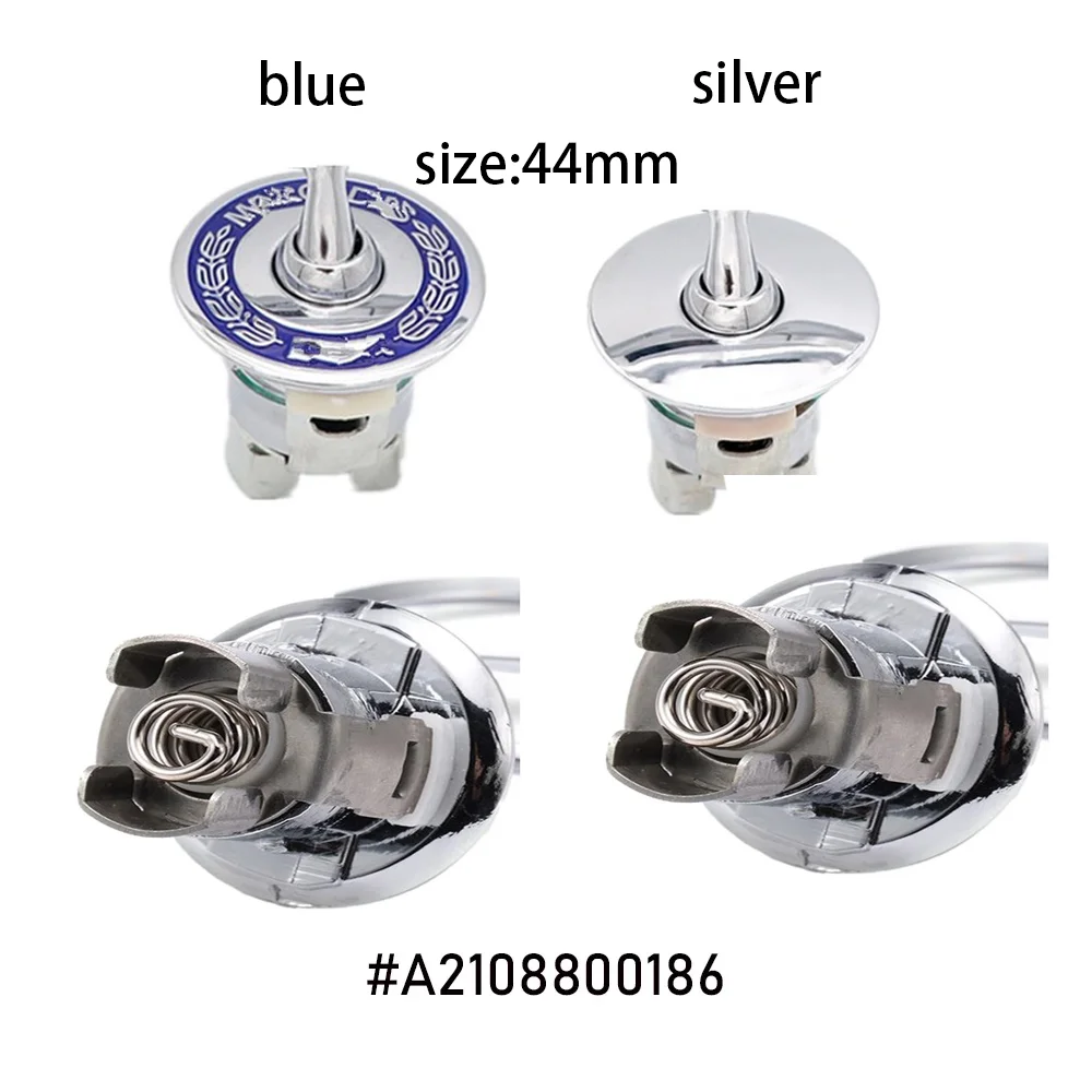 44 мм 3D металлический синий хромированный капот со звездой, логотип, эмблема, значок для Mercedes Benz W202 W203 W204 W208 W210 W220 W221