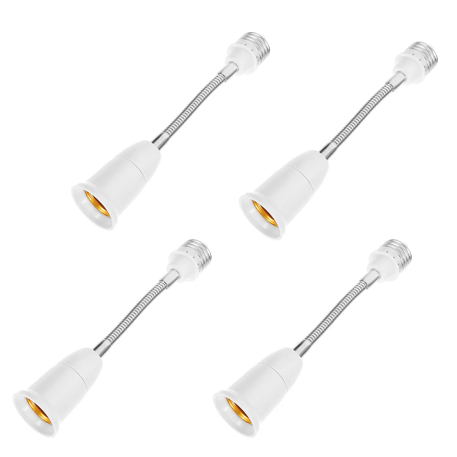 4Pcs Lamp Socket Converter E27 Flexible Rotatable Bulb Extender Adjustable Light Adapter Fitting LED Light Holder Socket