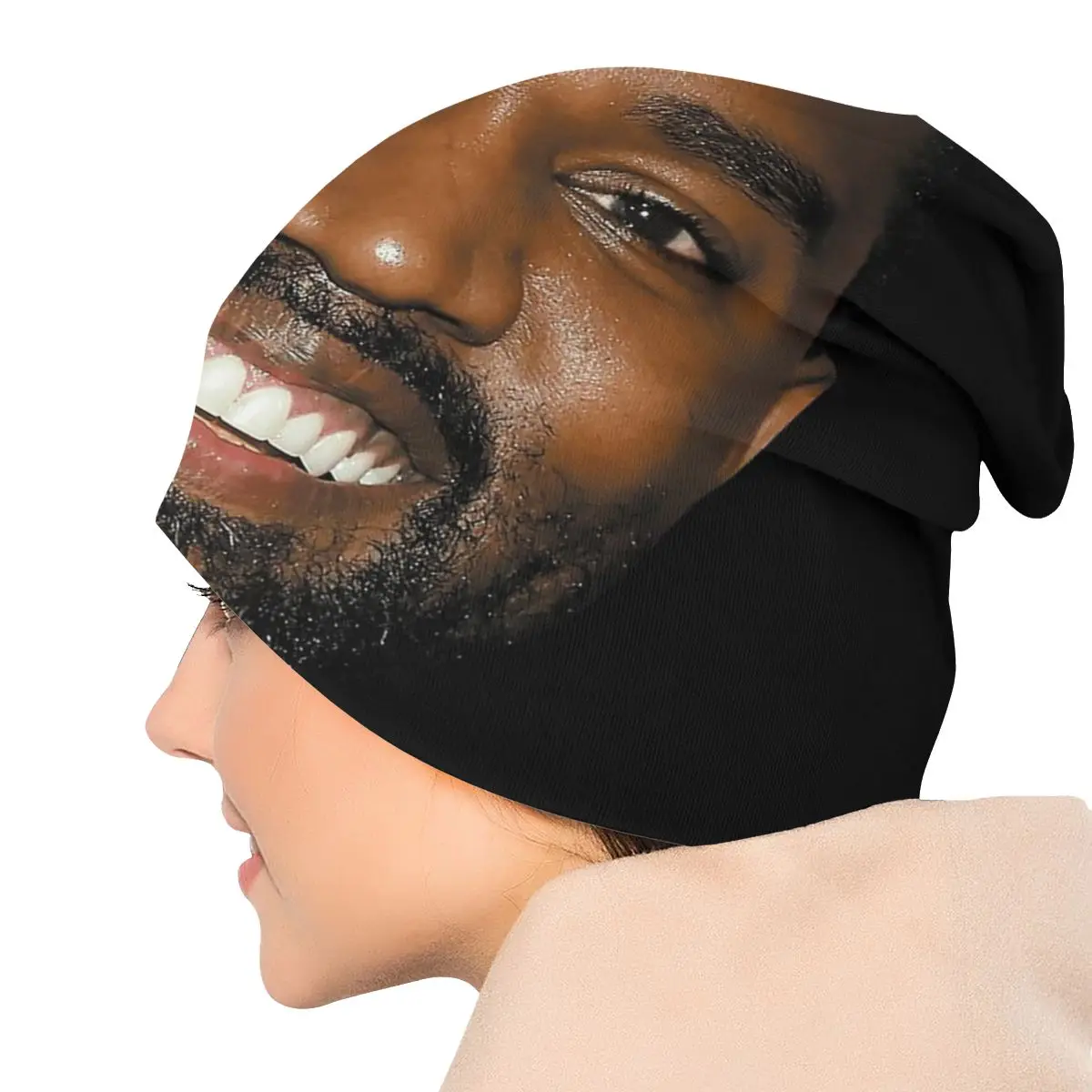 Funny Kanye West Meme Skullies Beanies Caps Unisex Bonnet Winter Warm Knit Hat Men Women Adult Beanie Hats Outdoor Ski Cap