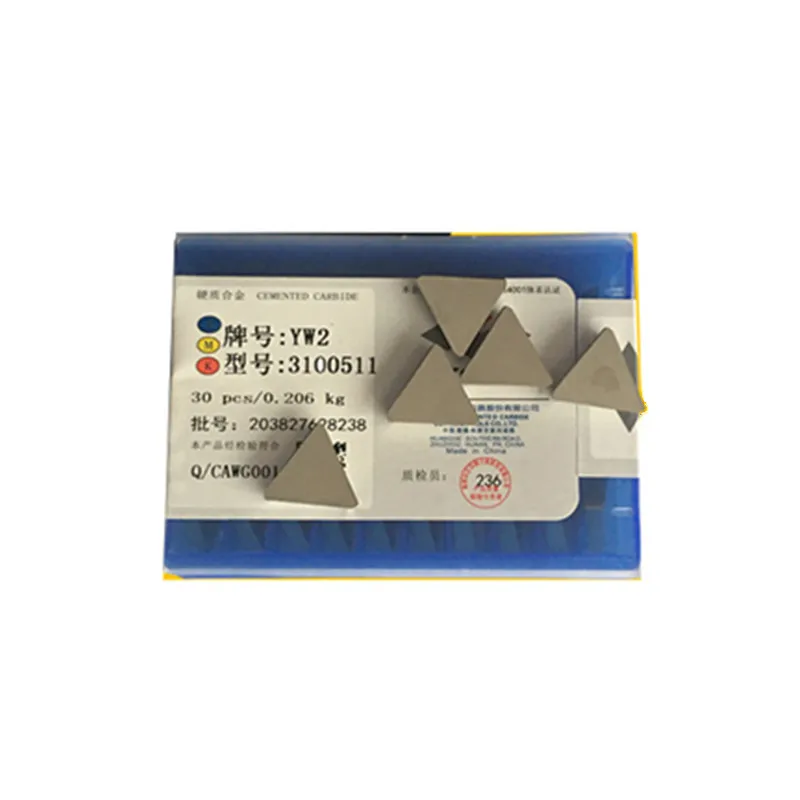 

30Pcs 3130511 YT14 YT15 YG8 YW2 YT5 Cemented tungsten carbide inserts cnc welding milling inserts brazed blade