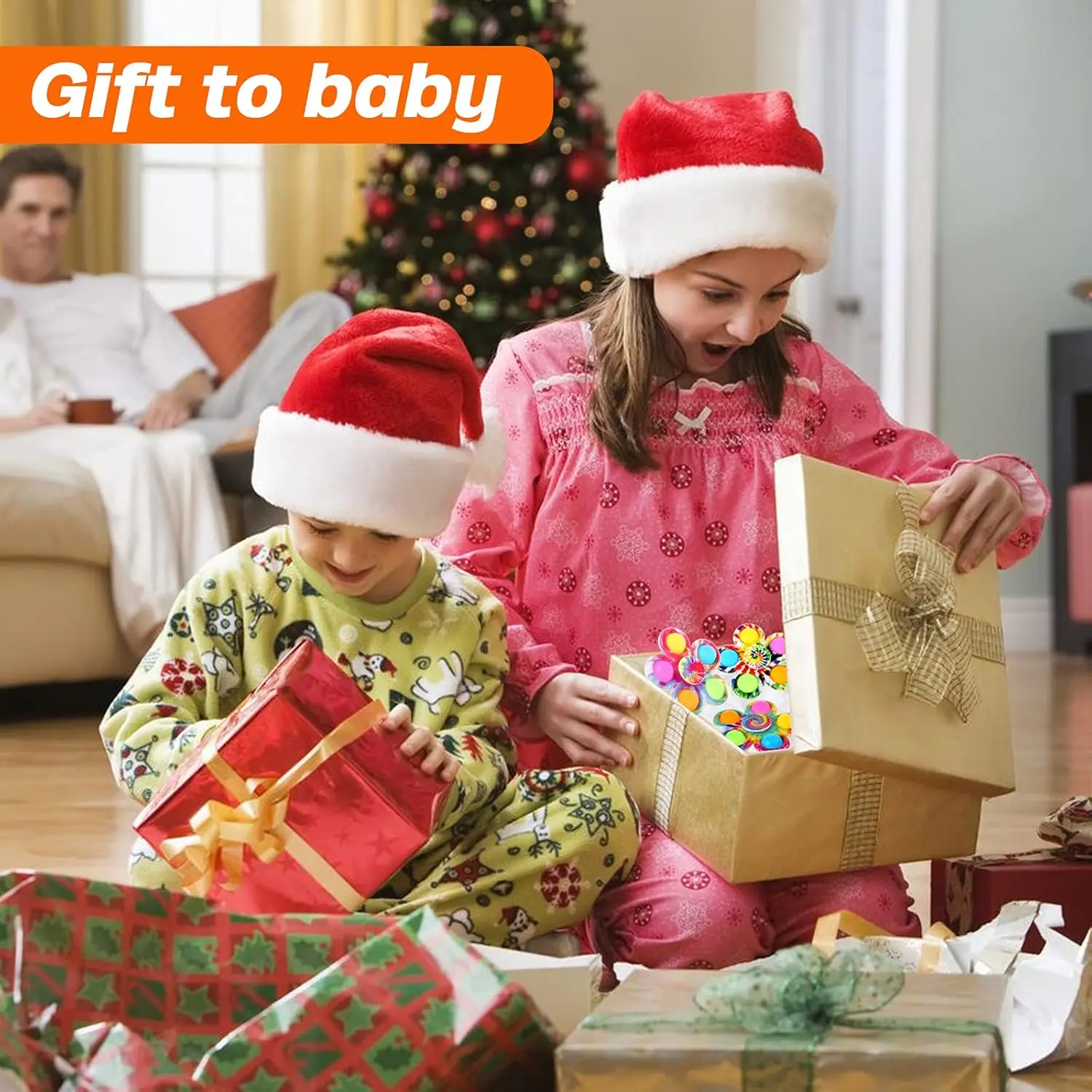 Fidget Spinner sensoriel Pops, jouets pour doigts, teinture par nouage, bulle de poussée Simple, Spinner à main pour tdah, autisme, anxiété, soulagement du Stress, Gifs