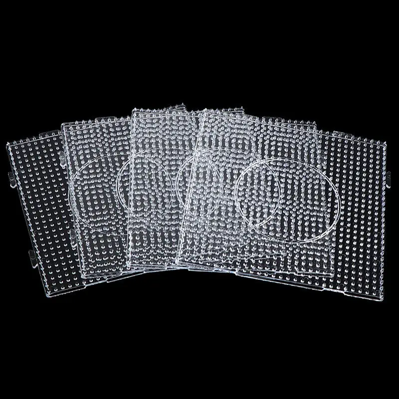 4szt Hama Beads Pegboards 15cm Szablon koralików do tworzenia żelaznych tablic koralikowych Kreatywne ręcznie robione rękodzieło Zabawka Prezent Pixel Puzzle Pegboard