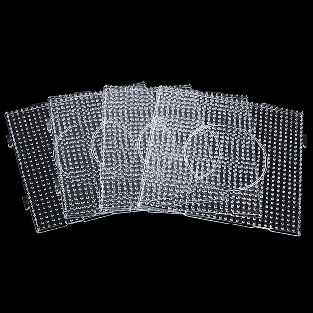 4szt Hama Beads Pegboards 15cm Szablon koralików do tworzenia żelaznych tablic koralikowych Kreatywne ręcznie robione rękodzieło Zabawka Prezent Pixel Puzzle Pegboard