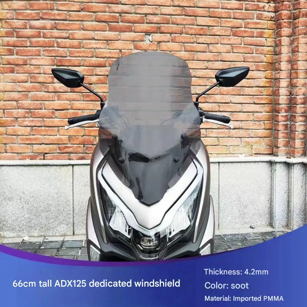Suitable for Haojue ADX125 windshield modification, ADX125 heightened front windshield accessories, rain shield ADX125  125ADX