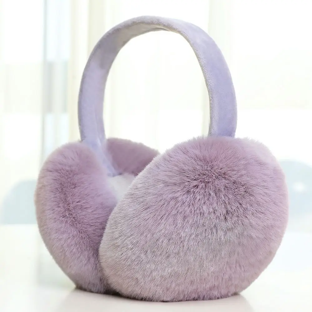 Women Winter Foldable Earmuffs Soft Plush Thermal Ear Warmers Thickened Cold Weather Protection Ear Covers Fashion Gear