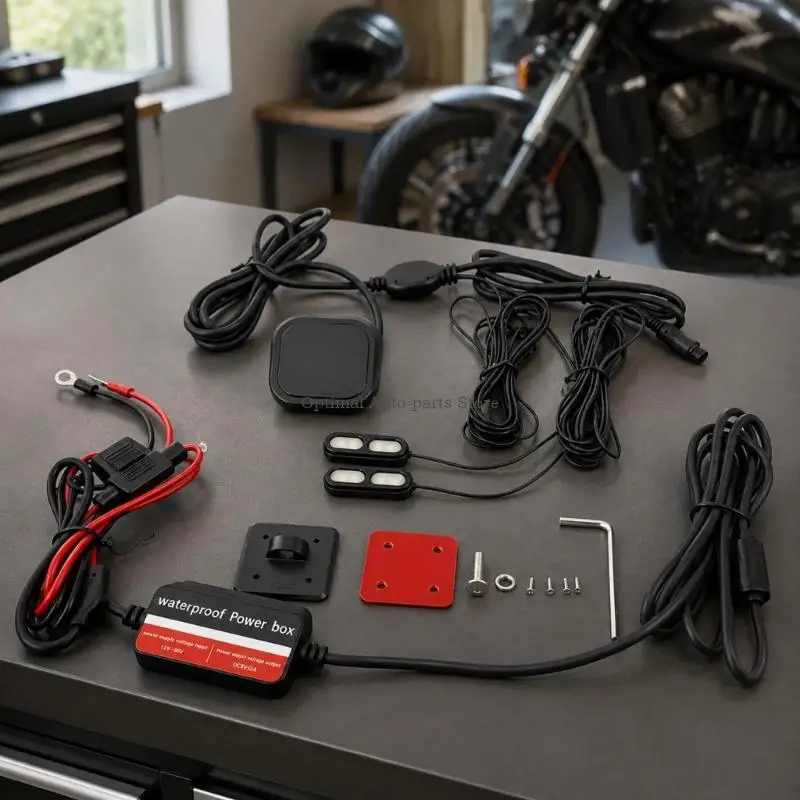 Motorcycle Rear-Side Blind Spots Monitor with Under 3-Second Alerts Response
